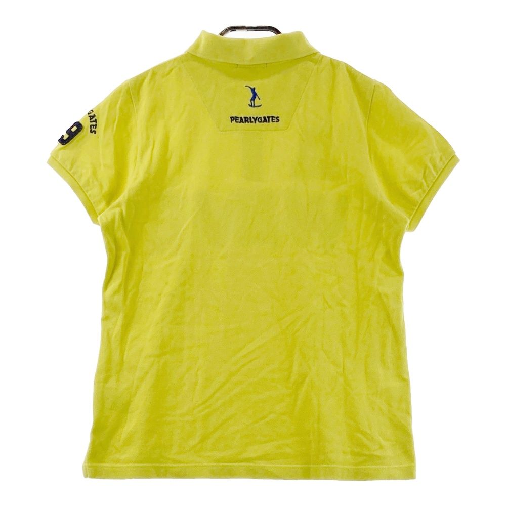 サイズ：2 PEARLY GATES パーリーゲイツ 半袖ポロシャツ イエロー系