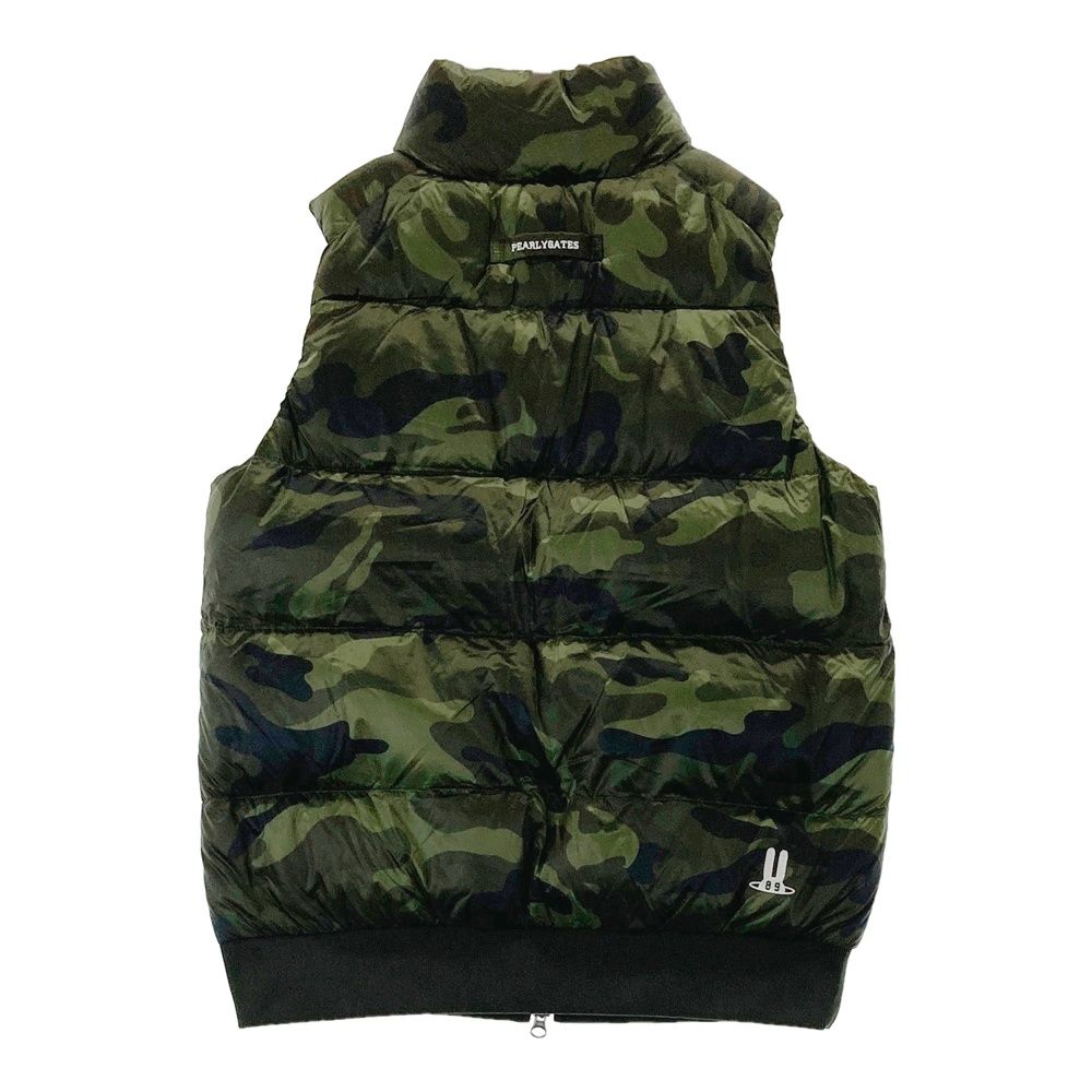 サイズ：1 PEARLY GATES パーリーゲイツ ダウンベスト カモフラ柄