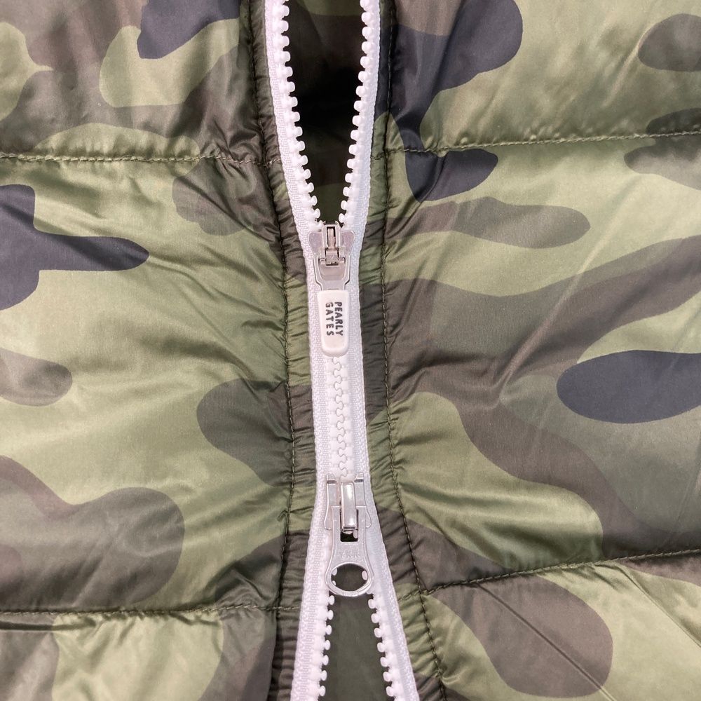 サイズ：1 PEARLY GATES パーリーゲイツ ダウンベスト カモフラ柄