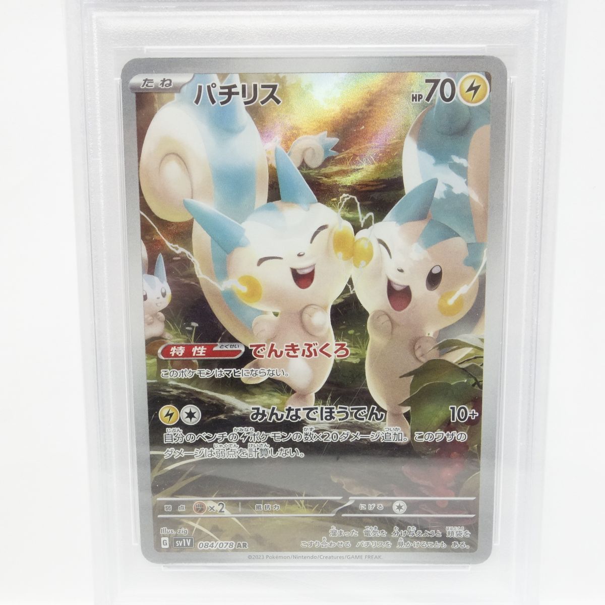 PSA10】ポケモンカード パチリス sv1V 084/078 AR 鑑定品 - メルカリ