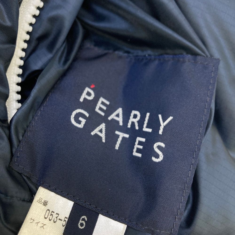 サイズ：6 PEARLY GATES パーリーゲイツ リバーシブルダウンベスト