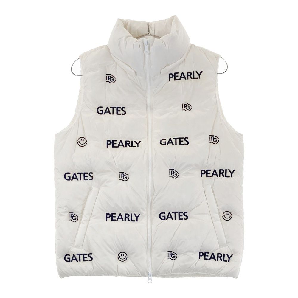 サイズ：1 PEARLY GATES パーリーゲイツ ダウンベスト ロゴ ニコちゃん