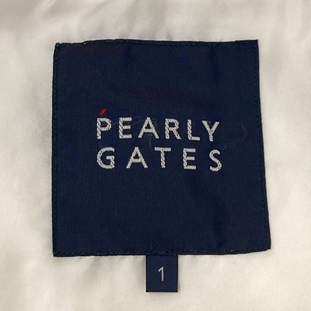 サイズ：1 PEARLY GATES パーリーゲイツ ダウンベスト ロゴ ニコちゃん