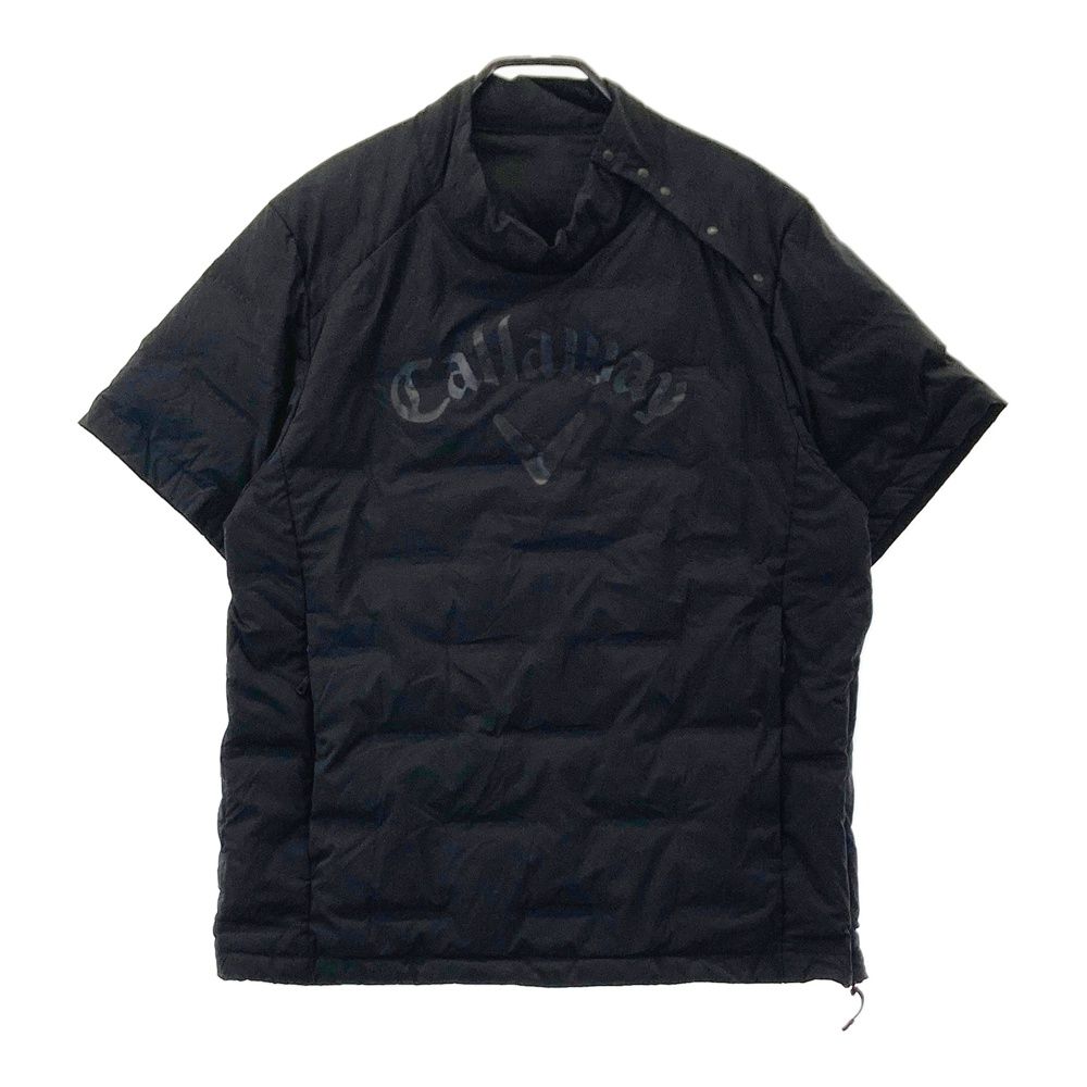 サイズ M キャロウェイ ダウン 半袖ブルゾン ブラック系 ゴルフウェア メンズ ストスト