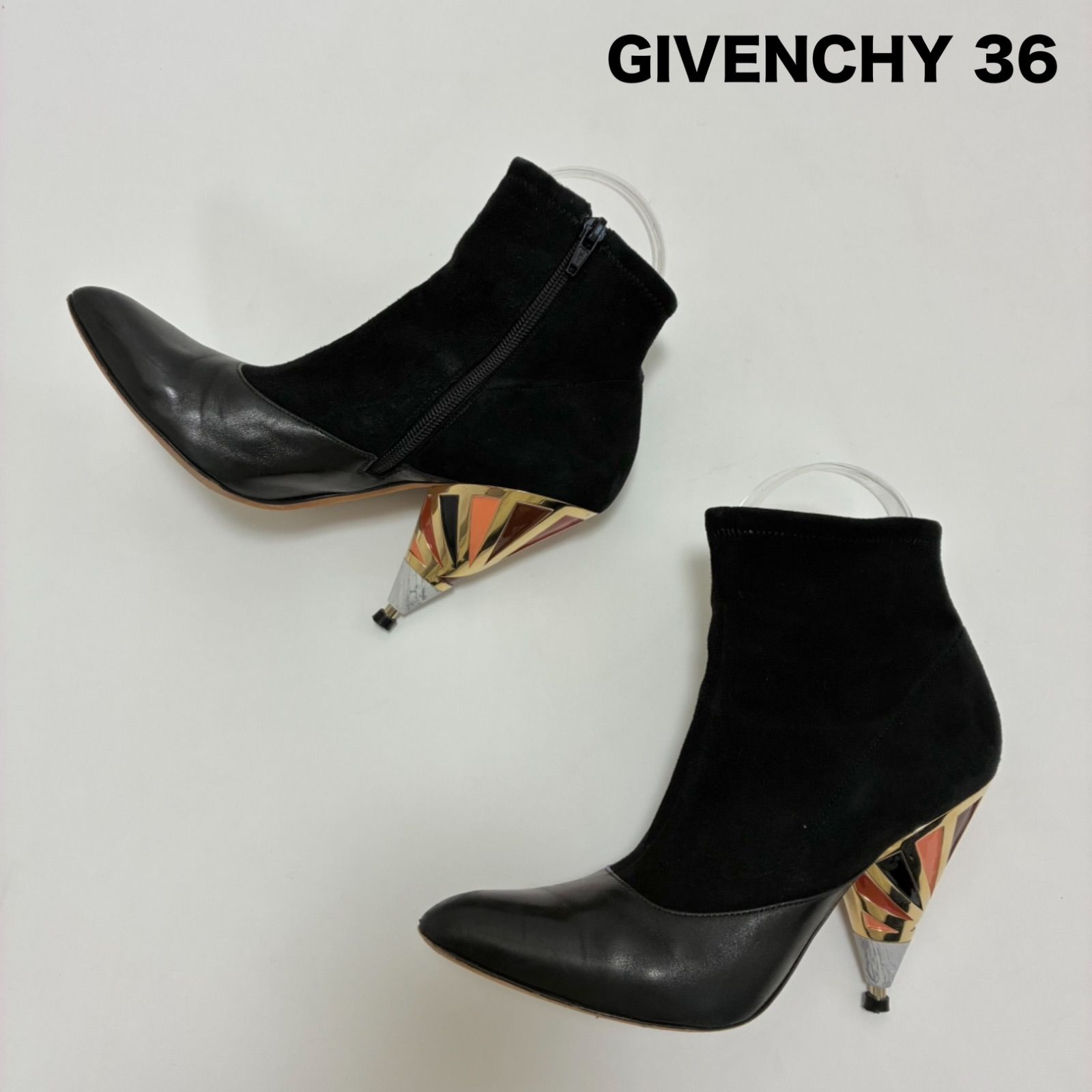 GIVENCHY ジバンシー☆レザーアンクルブーツ 注文 36 二子玉)GIVENCHY
