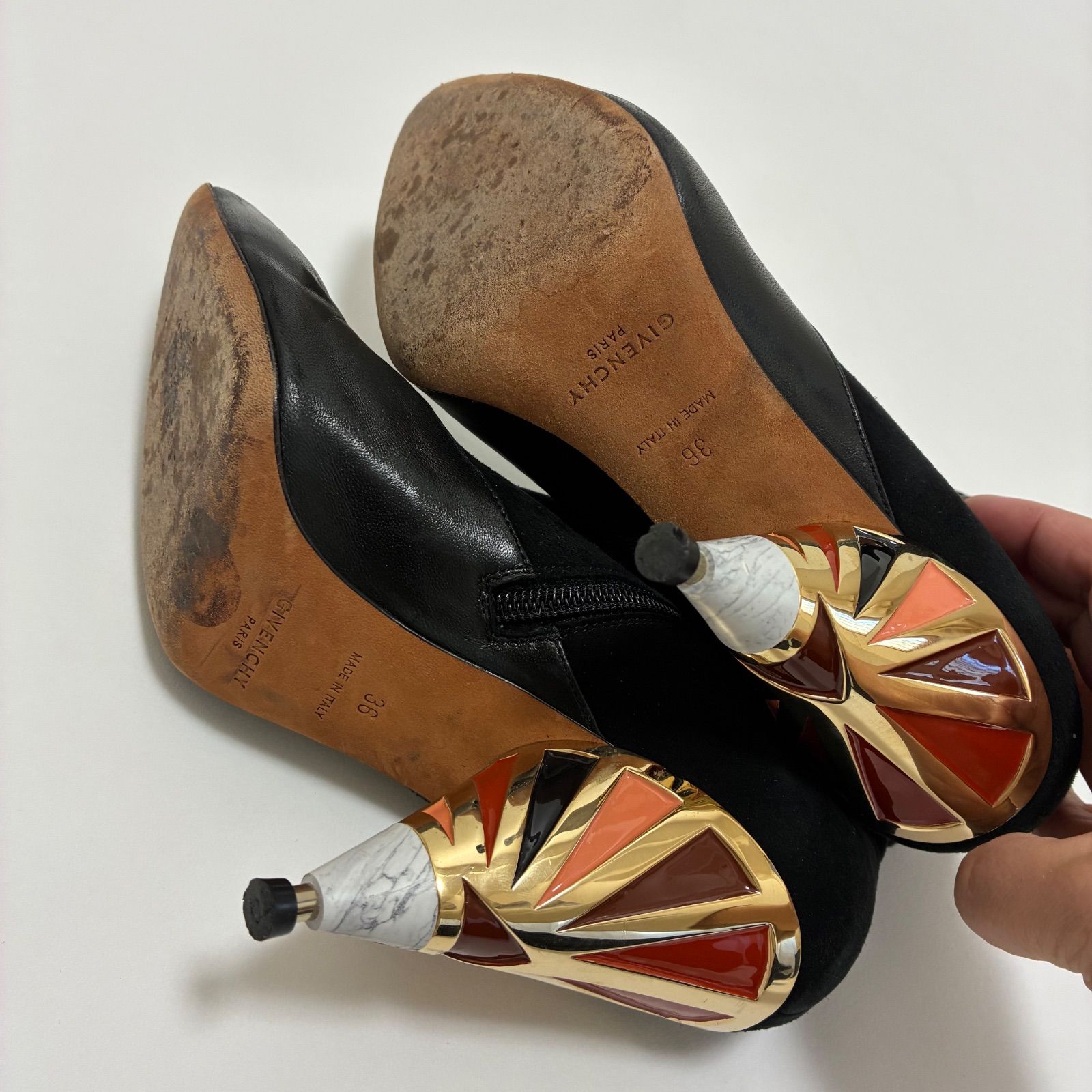 GIVENCHY ジバンシー☆レザーアンクルブーツ 注文 36 二子玉)GIVENCHY