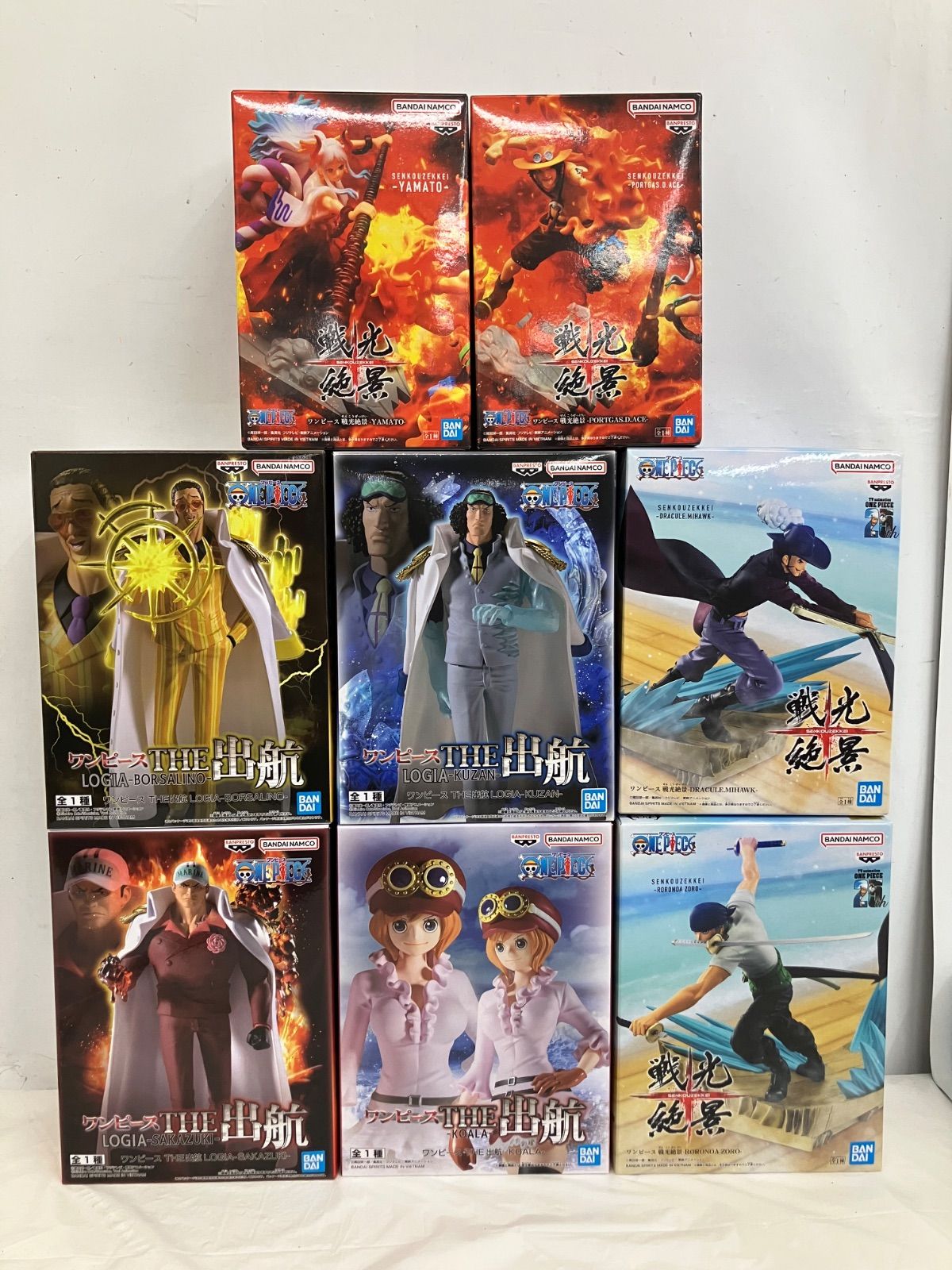 ワンピース THE 出航 戦光絶景 シリーズ フィギュア まとめ 8種 セット LFQ 704 f 099