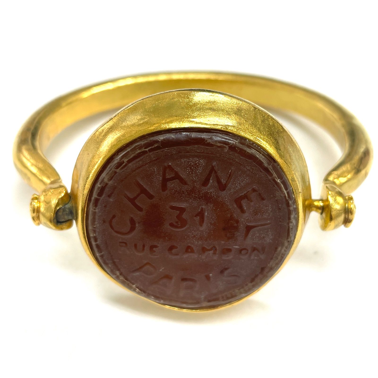 CHANEL シャネル ゴールドバングル ブレスレット ヴィンテージ