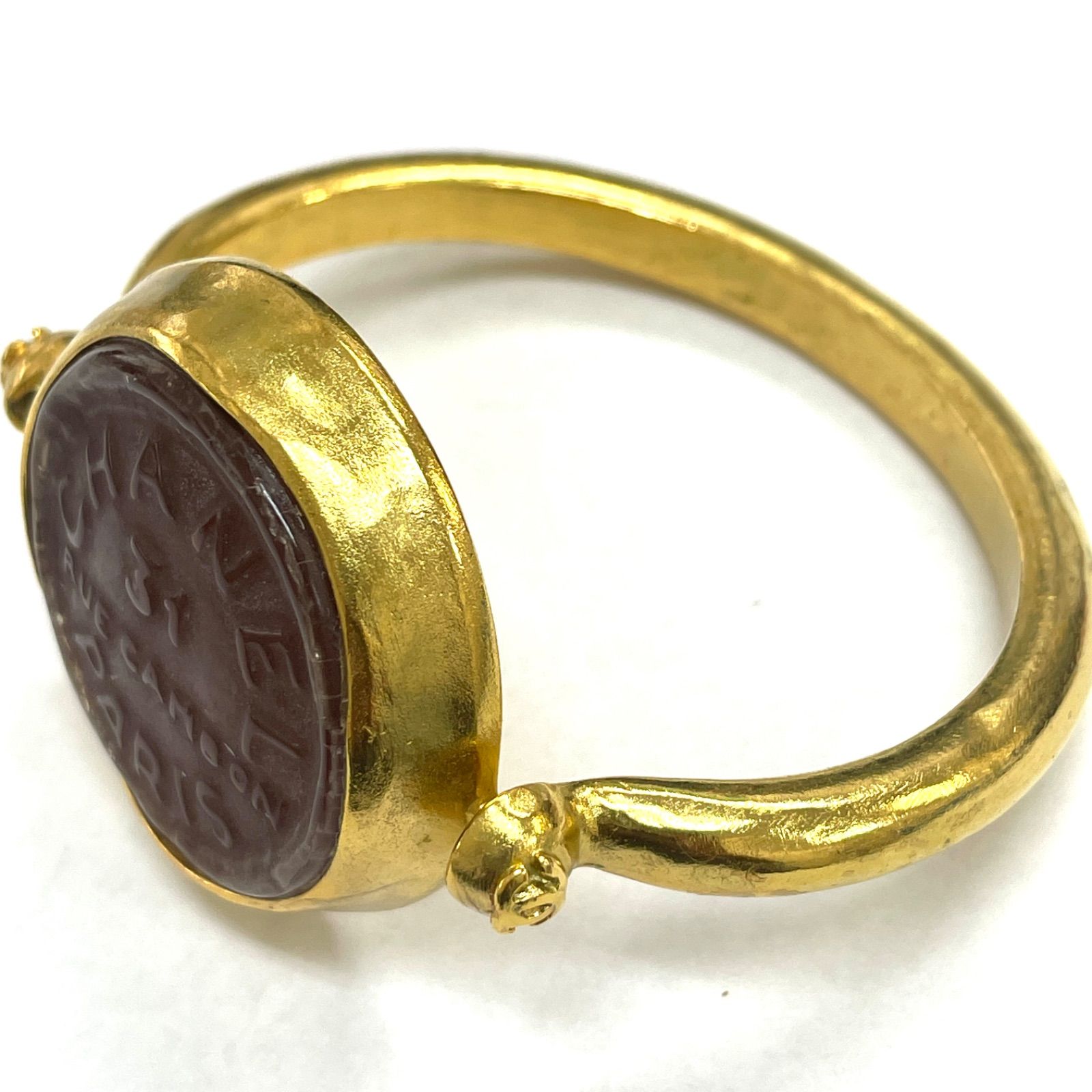 CHANEL シャネル ゴールドバングル ブレスレット ヴィンテージ グリポア CHANEL シャネル ゴールドバングル ブレスレット ヴィンテージ