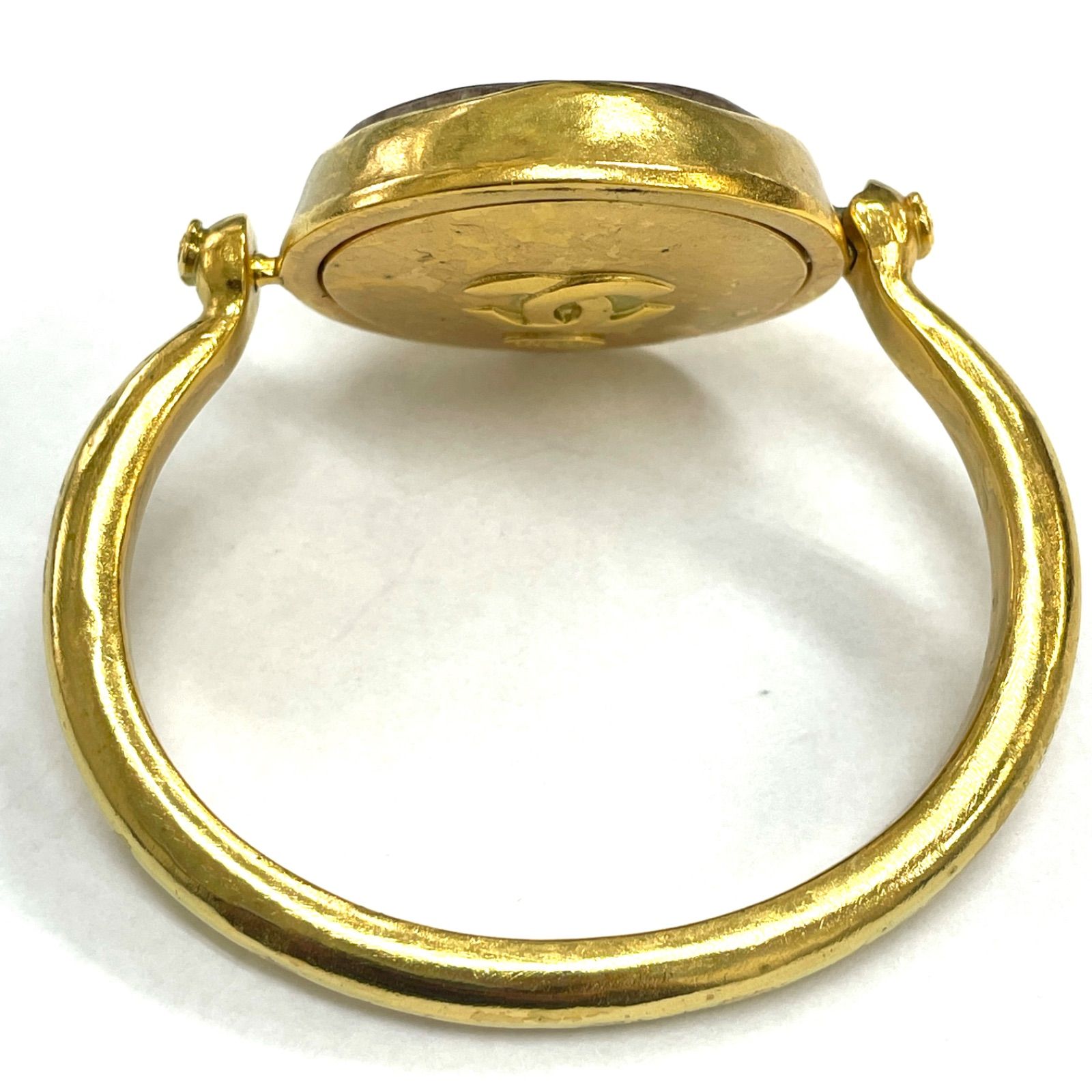 CHANEL シャネル ゴールドバングル ブレスレット ヴィンテージ