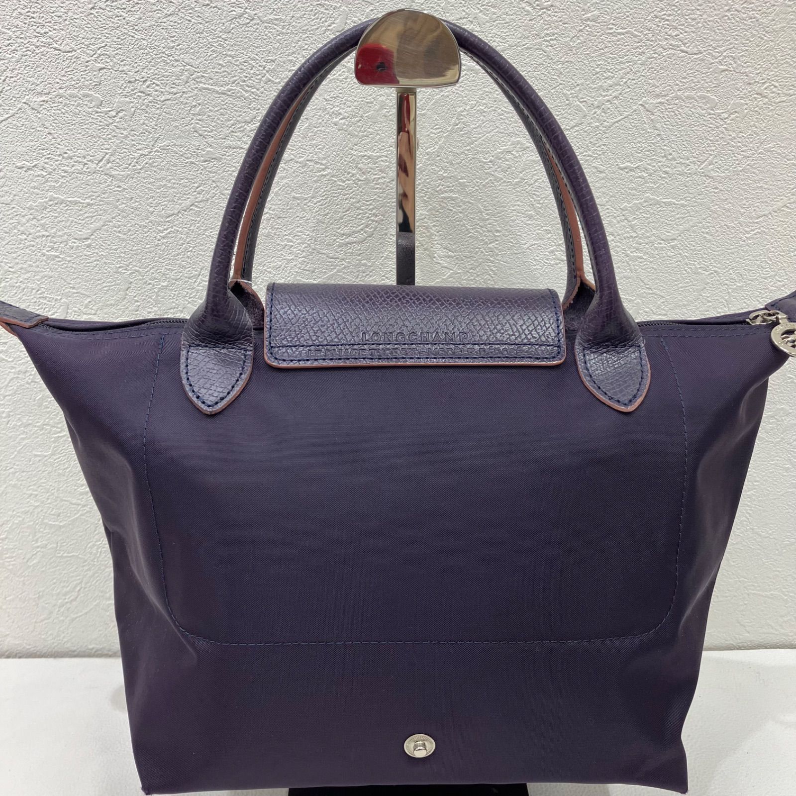 7674 LONGCHAMP ロンシャン ハンドバッグ ルプリアージュ パープル系