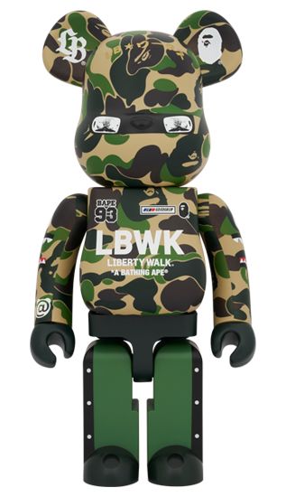 BE RBRICK LBWK × BAPE R 1000％ リバティーウォーク ベアブリック ベイプ Liberty Walk 管理番号 2092