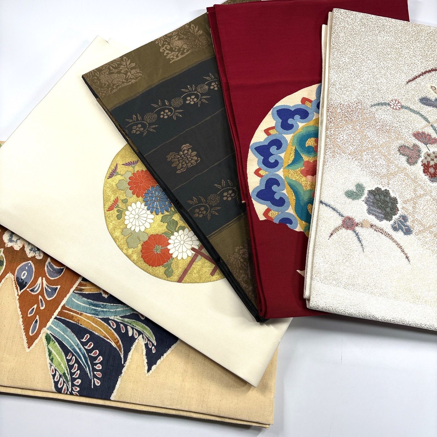 名古屋帯 着用 正絹 帯 同梱 リメイク用 着付け 12271