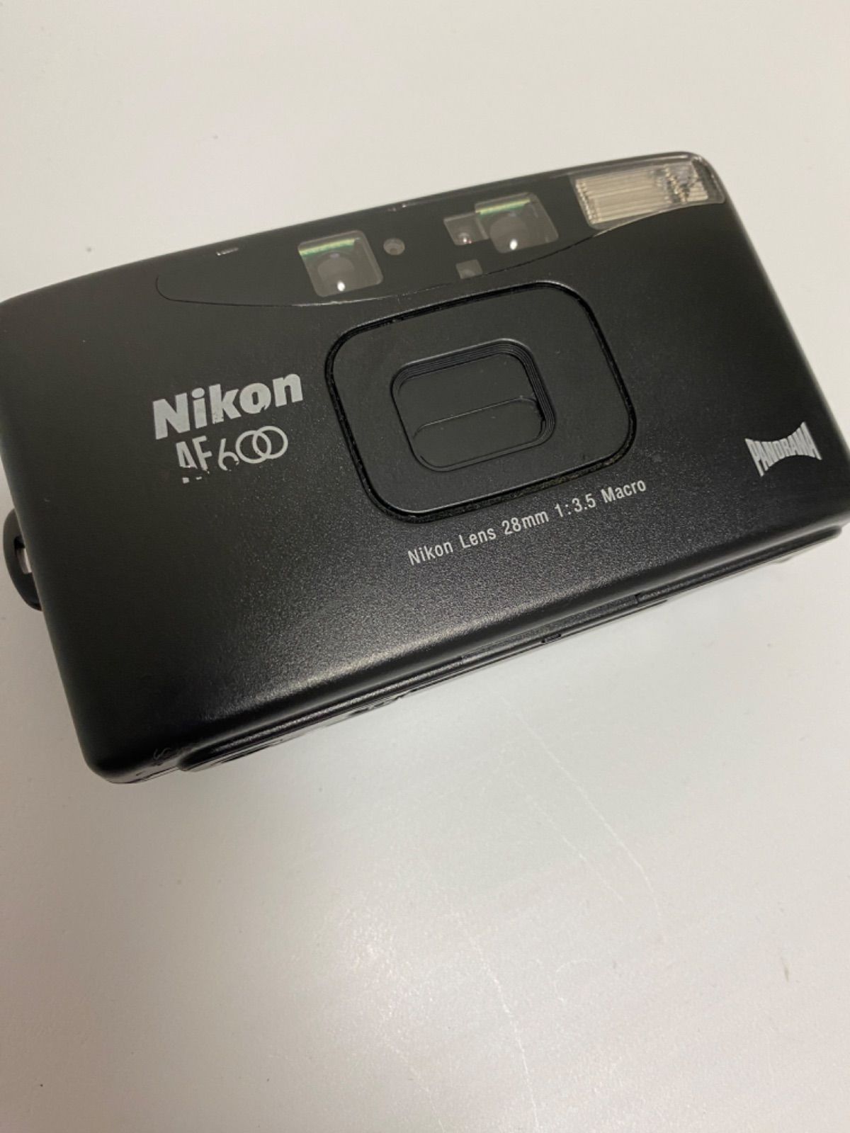 動作 ニコン Nikon AF 600 ブラック コンパクトフィルムカメラ