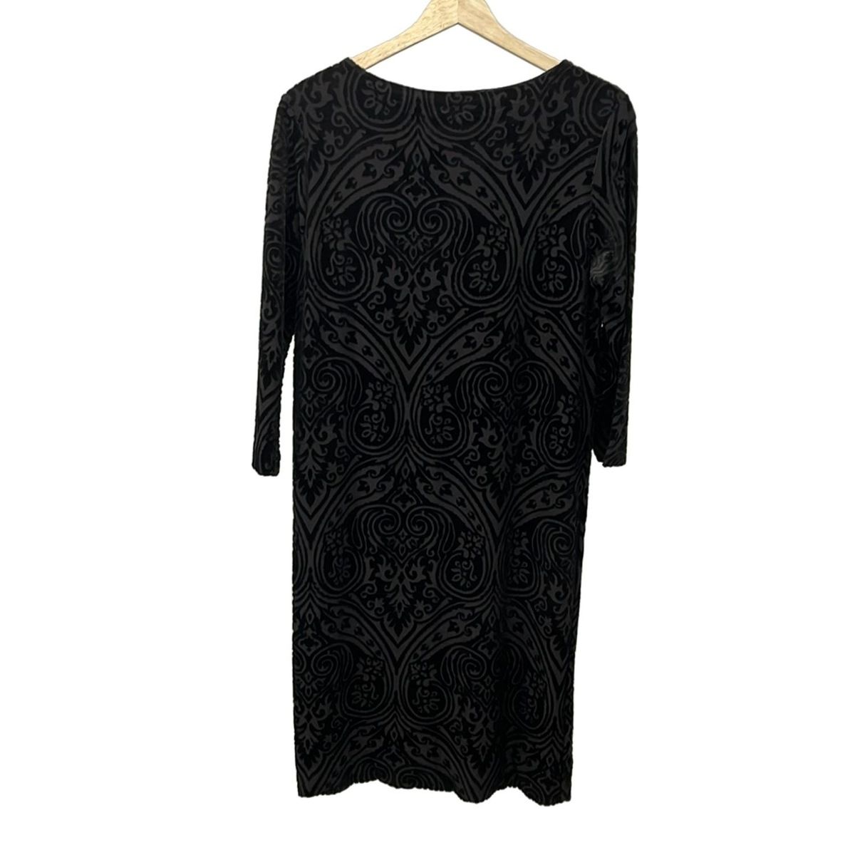 ETRO(エトロ) ワンピース サイズ42 M レディース - 黒 七分袖/ひざ丈
