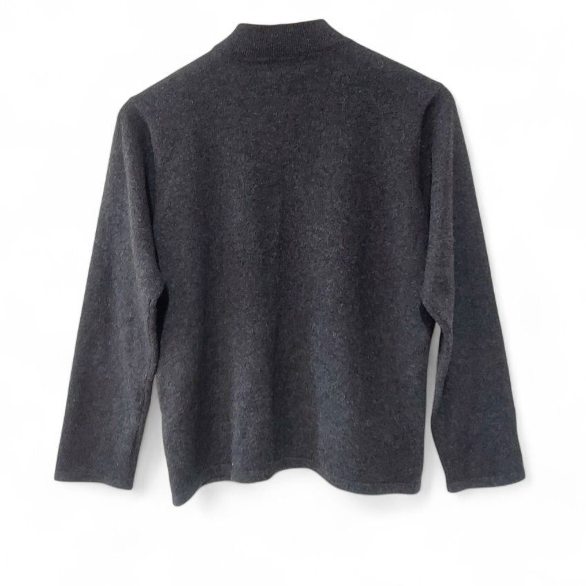 【未使用】EL MIDAS エルミダ カシミヤ 長袖 ハイネック 12号 美品】ELMIDAS エルミダsize12 L相当 カシミヤ100 ハイネック