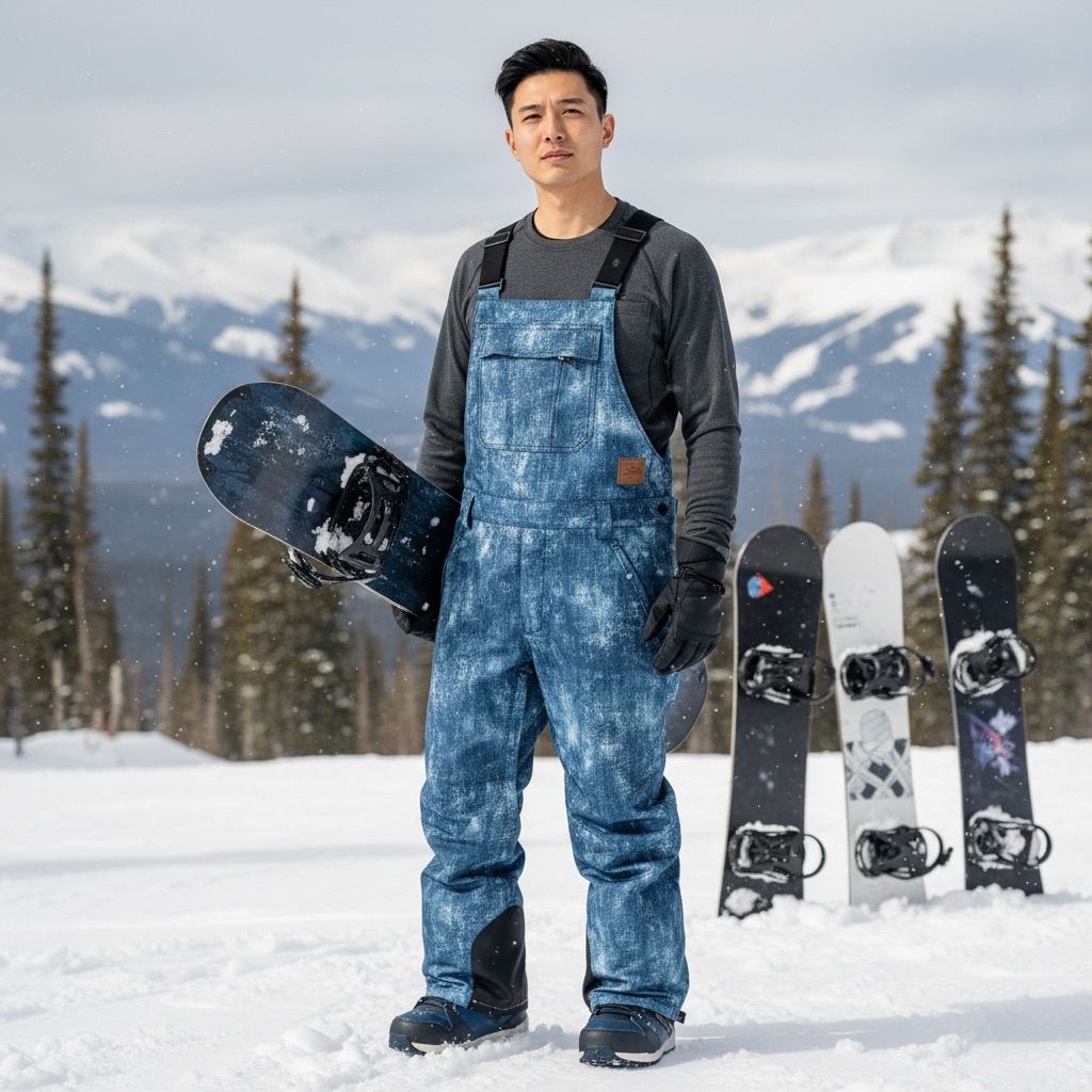 SISTA J シスタジェイ スノーボードウェア ビブパンツ オーバーオール メンズ タイダイ 耐水性 防寒性 M ブルー 青 ポリエステル ナイロン