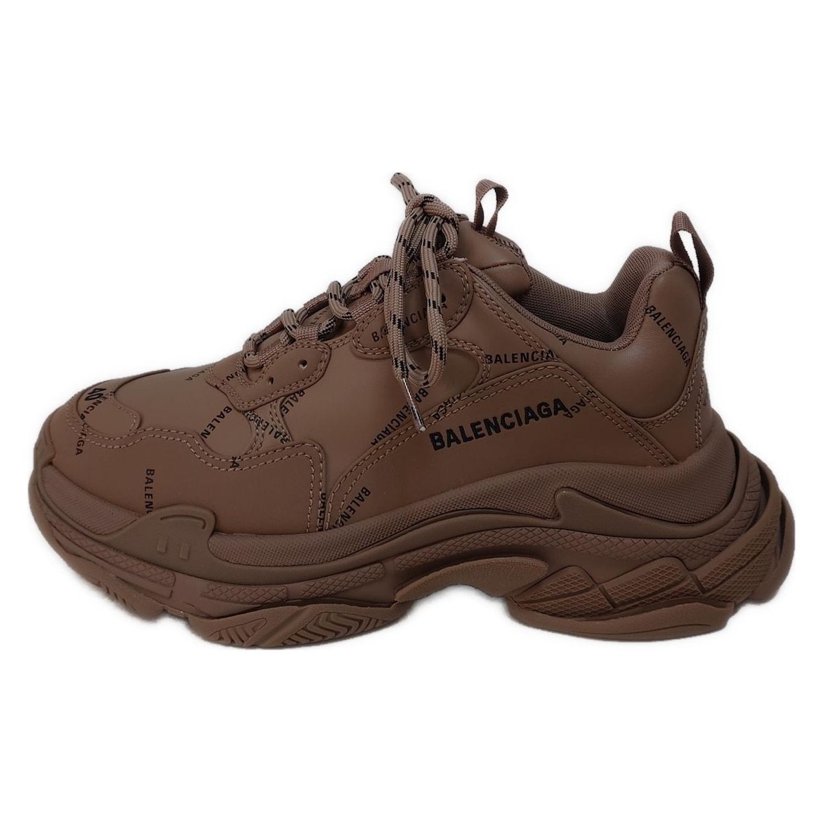  BALENCIAGA(バレンシアガ) スニーカー 26.5 メンズ美品  triple s ブラウン×黒 スニーカー