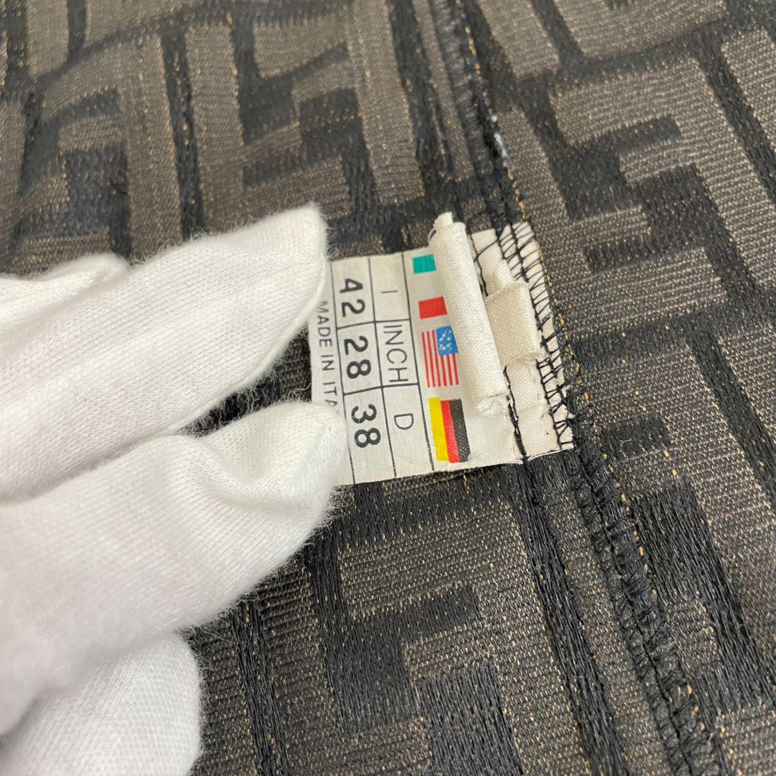  FENDI フェンディ ベスト ジレ ズッカ柄 ヴィンテージ ベスト ジレ ベスト ジレ ビスチェ