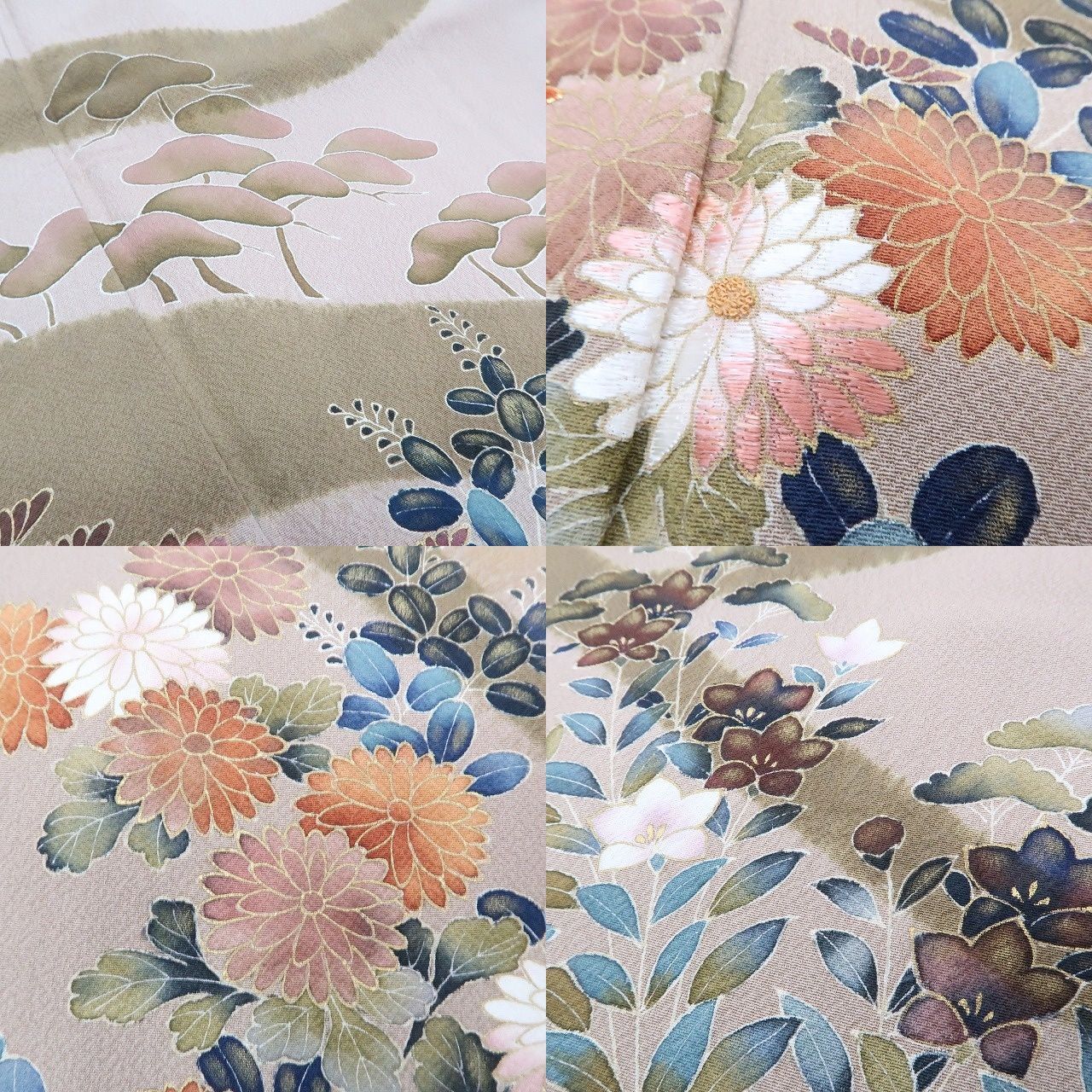 金駒刺繡 菊