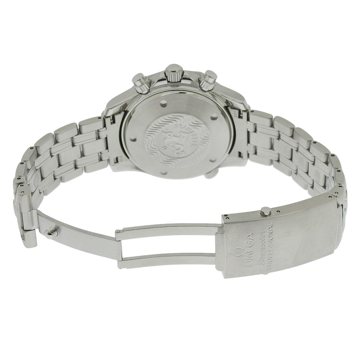  保証書付 オメガ シーマスター 300 2598 80 SS ネイビー 自動巻き メンズ アラモード 自動巻き時計 腕時計(アナログ)