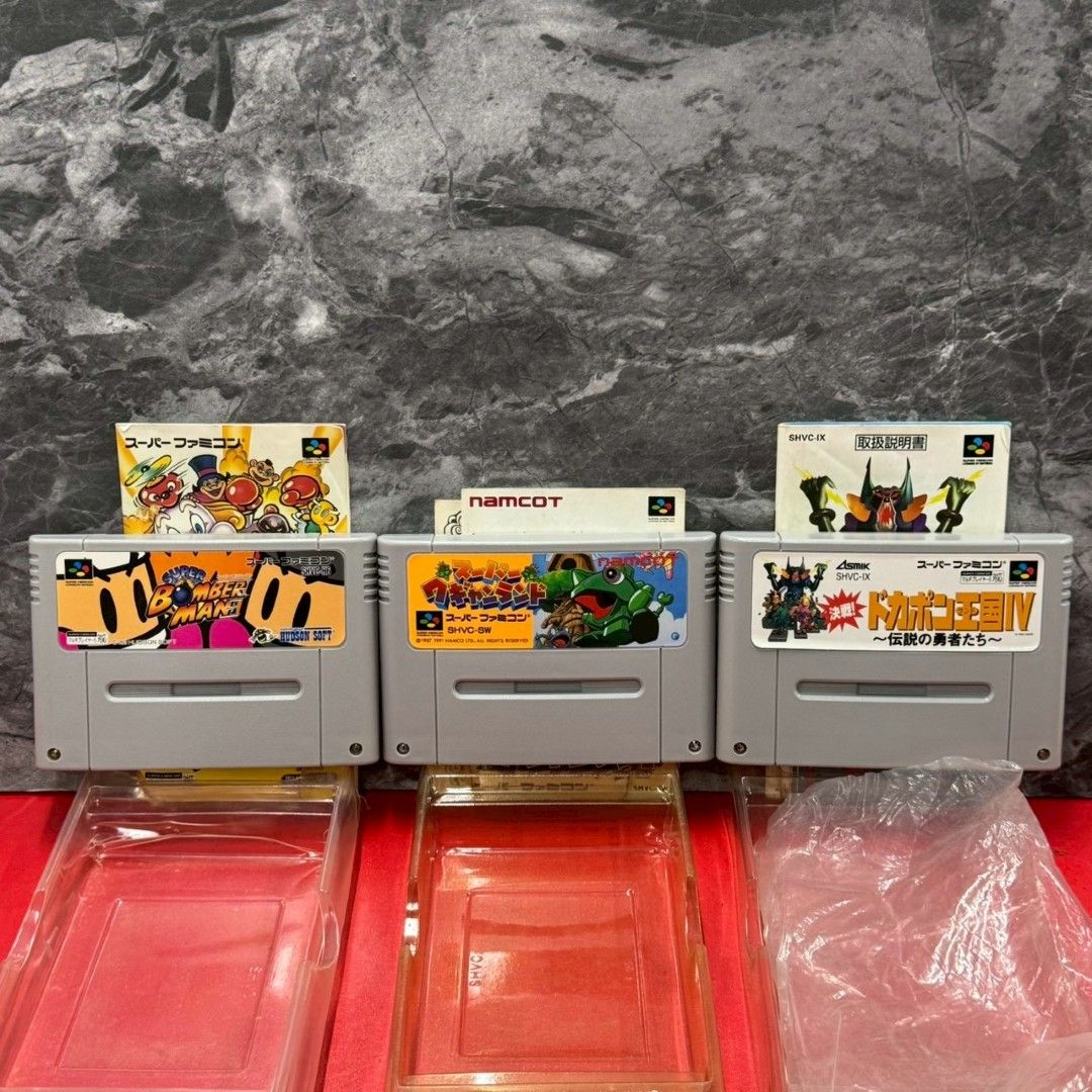 □任天堂 スーパーファミコン ソフト 3点セット ショップ まとめ売り