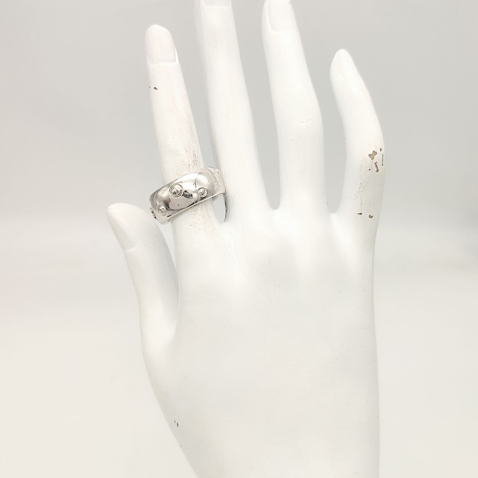 良品　Montblanc シルバー　リング ロゴ入り jpbrands_f2129555