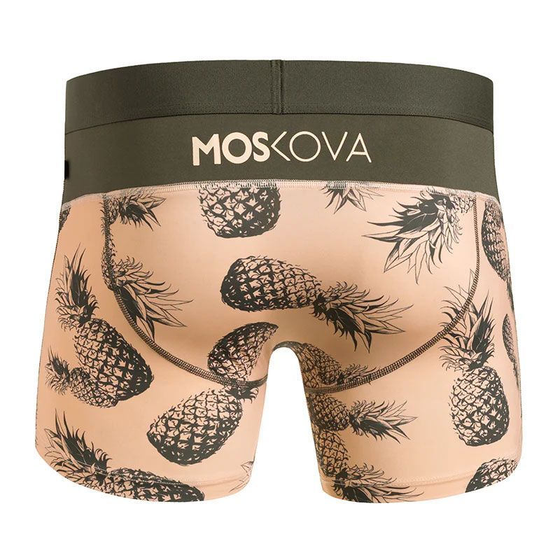 Moskova ボクサーパンツ モスコヴァ 店舗 MOSKOVA ボクサーパンツ アンダーウェア HEATHER SAND 新品 HEATHER SAND メンズ L バック コットン ロゴ バンド シリコン