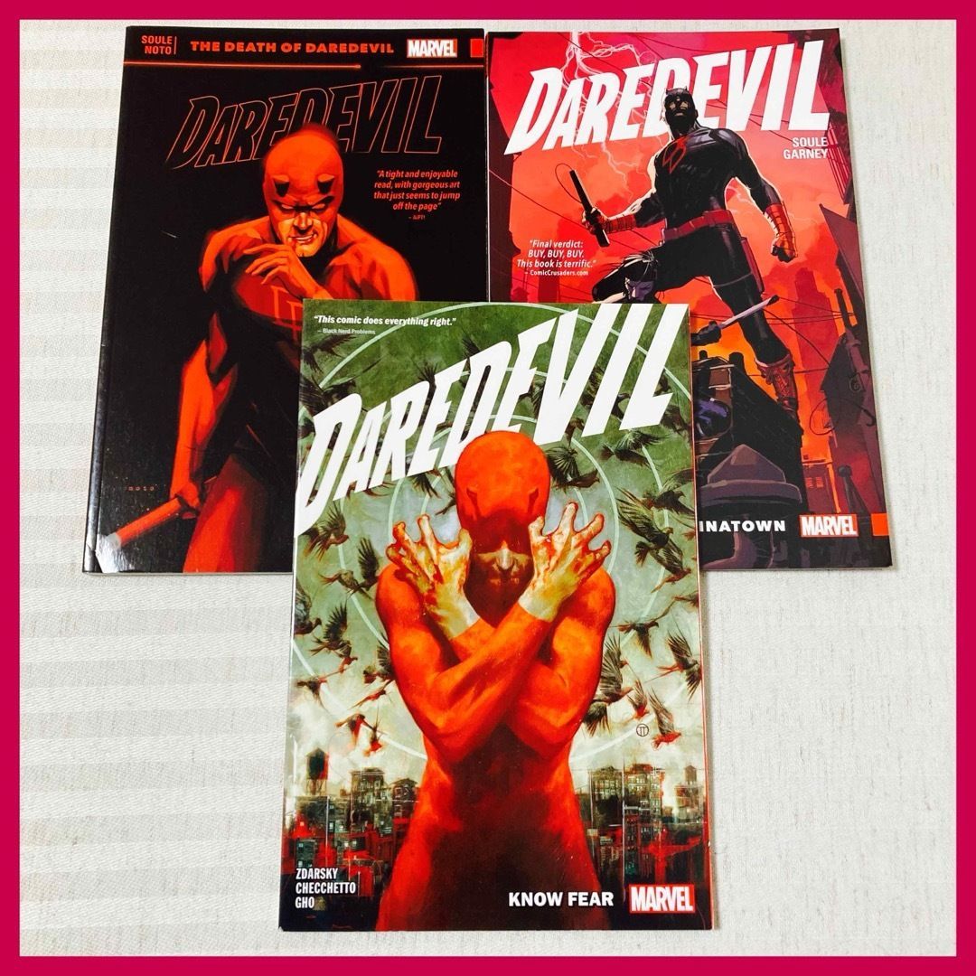 3冊：アメコミ：デアデビル（DAREDEVIL） MARVEL カラー 洋書 漫画