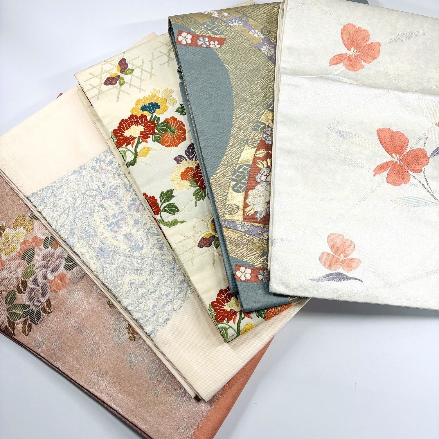 名古屋帯 着用 正絹 帯 同梱 リメイク用 着付け 12272