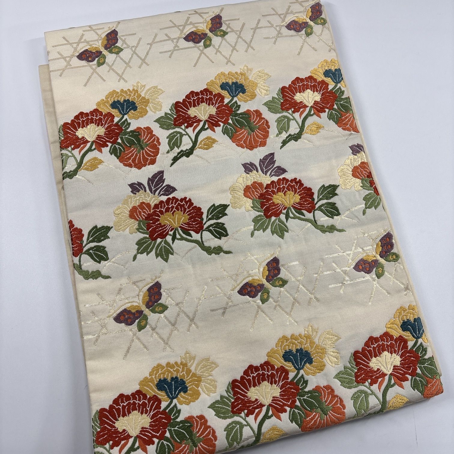  名古屋帯 着用 正絹 帯 同梱 リメイク用 着付け 12272 名古屋帯 帯