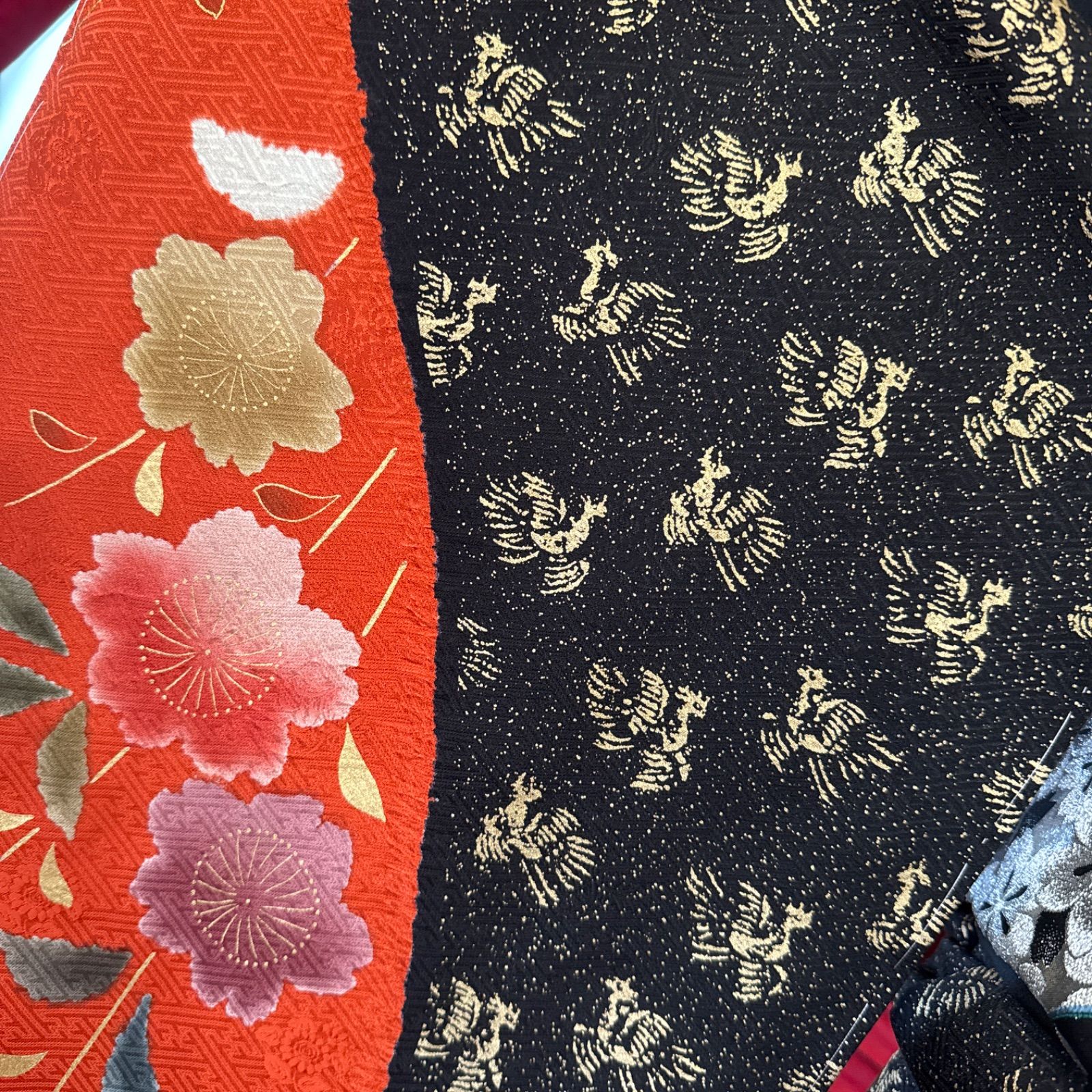 振袖フルセット(8点)・絞り・鹿の子 ・金彩・古典・熨斗 豪華振袖フルセット(7点)・鹿の子絞り・手絞り・共八掛・枝垂れ桜