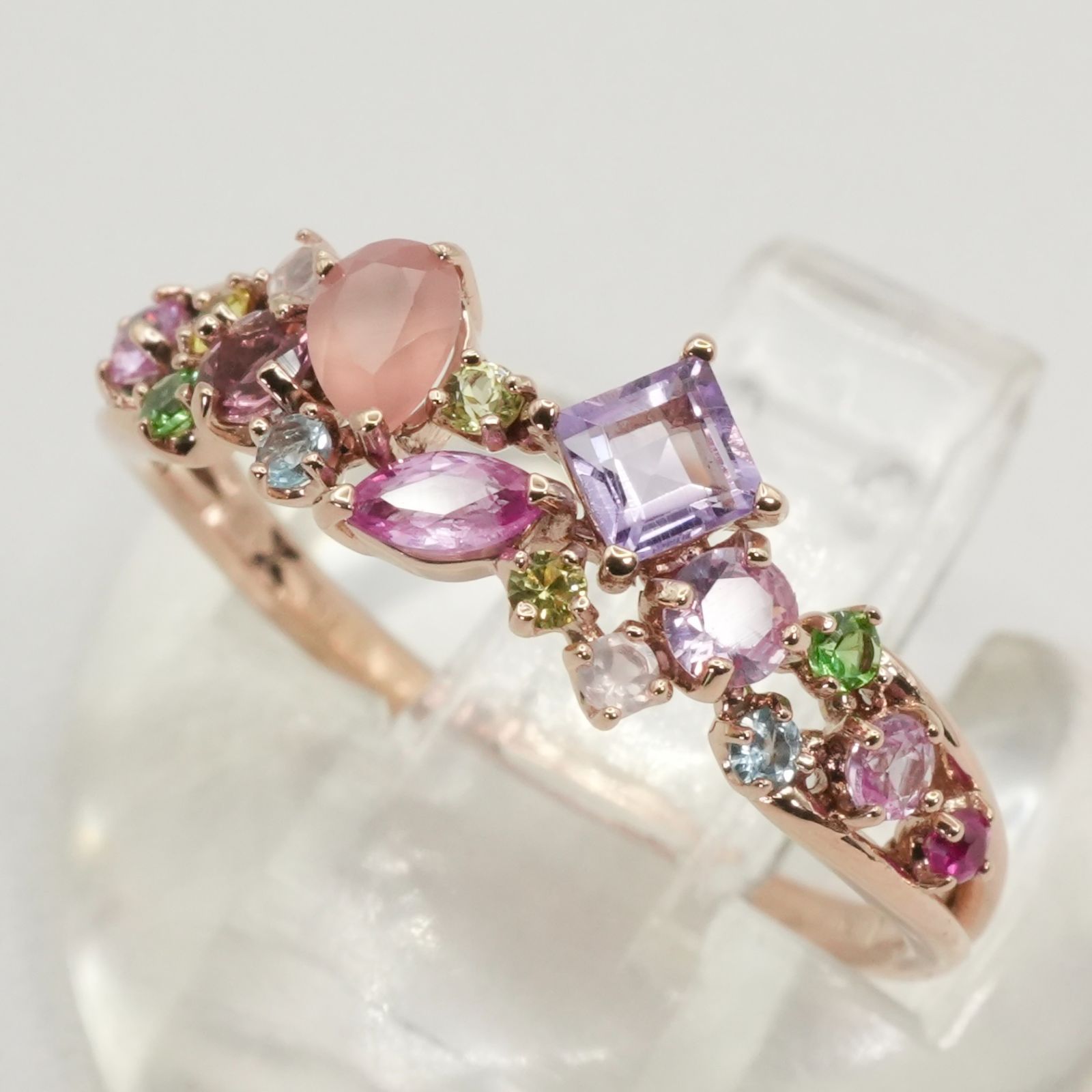 ビズー サクラ コフレ リング マルチカラージュエル K18/25-1822S