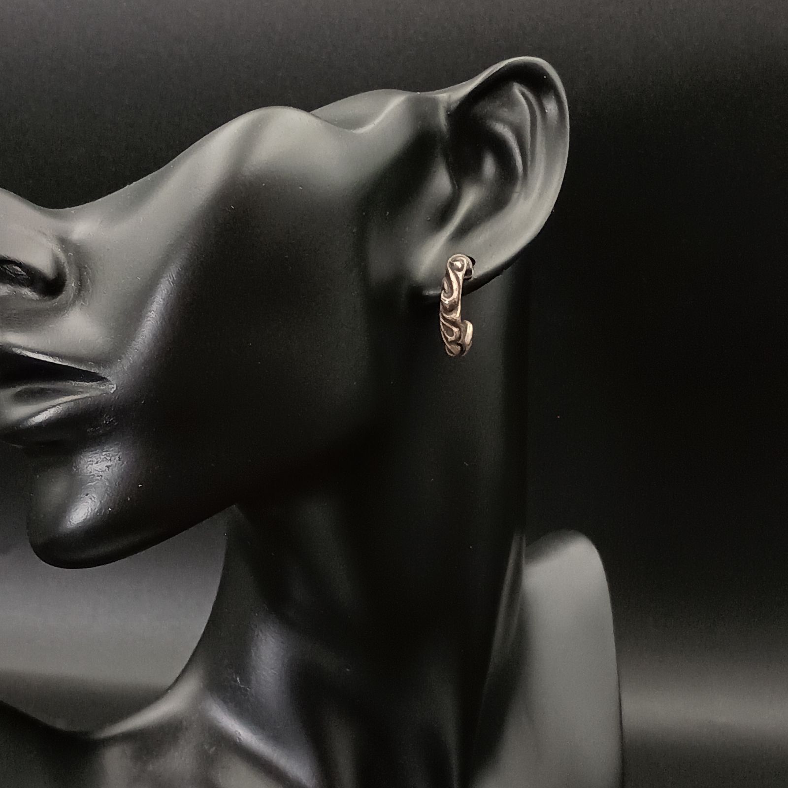 クロムハーツスクロールフープピアス 925シルバー片耳用 楽天市場】【ギフト品質】クロムハーツ Chrome Hearts フープ ピアス