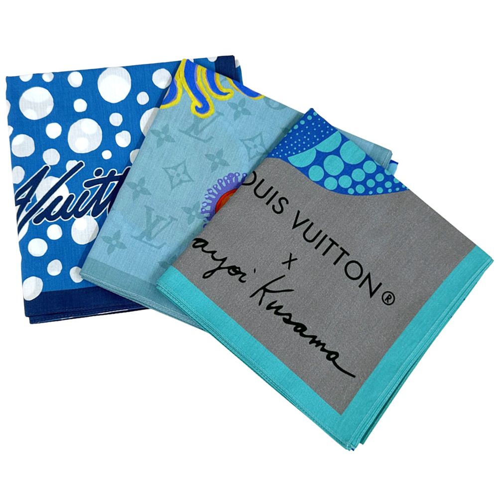 ルイ・ヴィトン LOUIS VUITTON ハンカチ LV × YK モノグラム