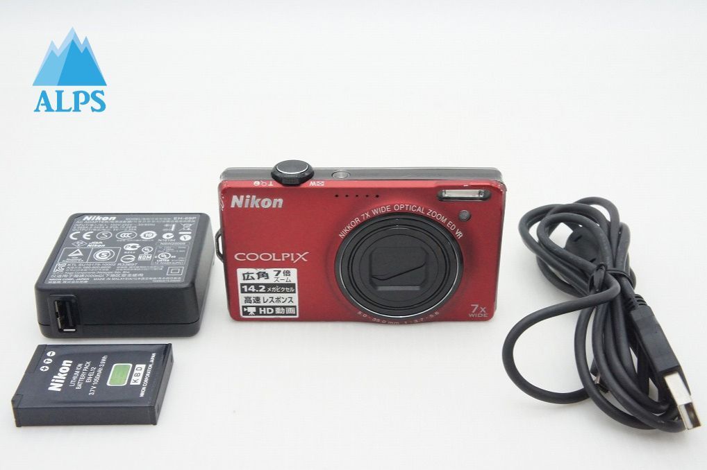 Nikon ニコン COOLPIX S 6000 コンパクトデジタルカメラ フラッシュレッド 251215 w