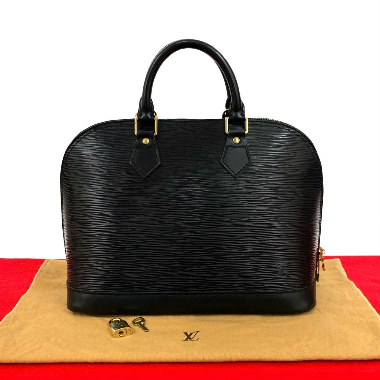 極 美品 保存袋付 LOUIS VUITTON ルイヴィトン アルマ エピ レザー 本