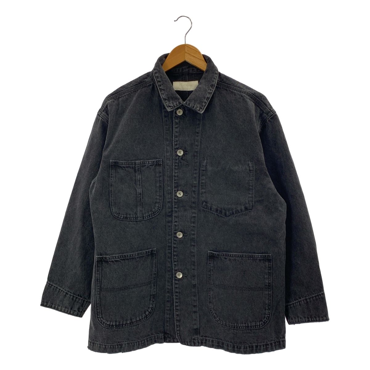Plage プラージュ 2025 AW coverall デニム カバーオール ジャケット 38 ブラック レディース
