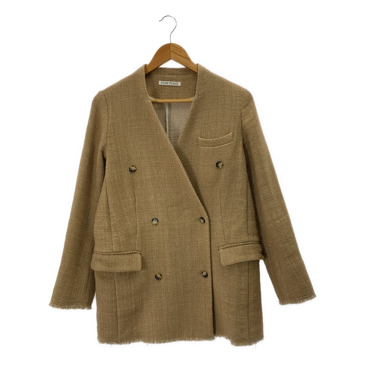 RIAM Plage ツイードダブルジャケット 36 Plage / プラージュ | 【R'IAM】ツィードダブル ジャケット | 36