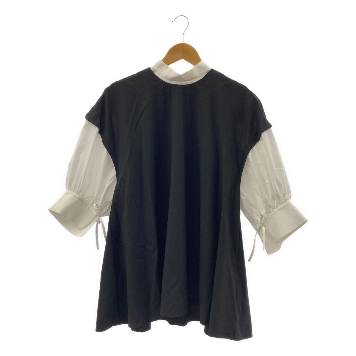 ENFOLD / エンフォルド | 人気 LAYERED BALLOON-SLEEVE PULLOVER