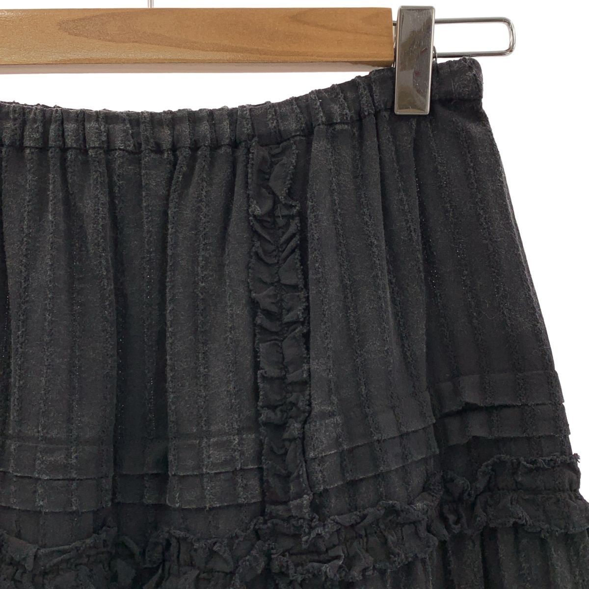 PRANK PROJECT プランクプロジェクト Pigment Cotton Lace Maxi Skirt ピグメント コットン レース マキシ イージースカート 36 ブラック レディース