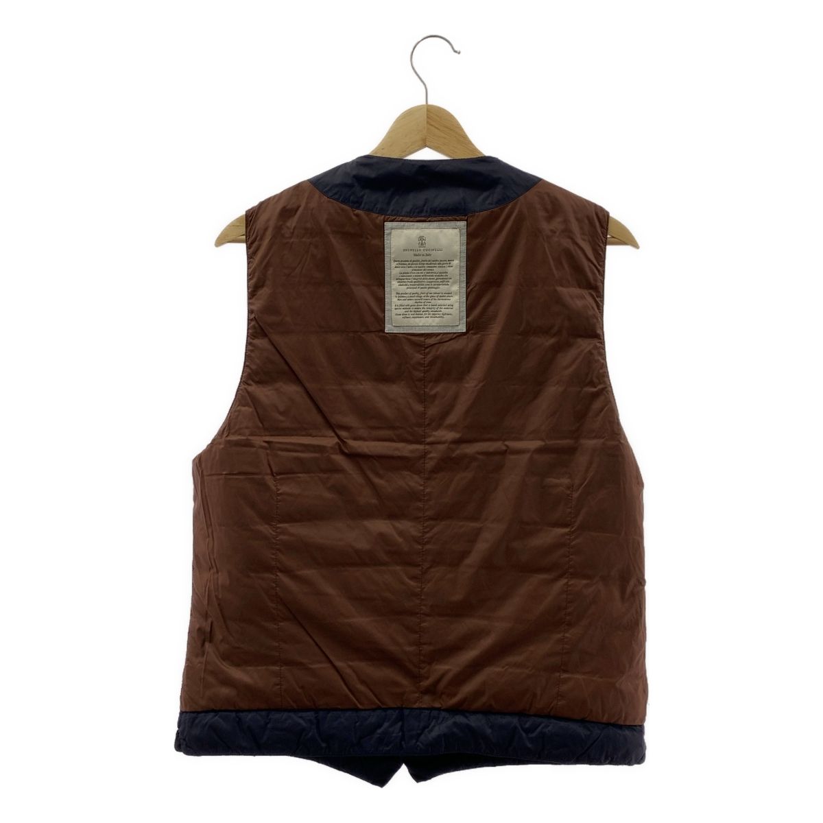ブルネロクチネリ ベスト サイズ42 M美品 美品】 BRUNELLO CUCINELLI / ブルネロクチネリ | ロゴボタン ダウン