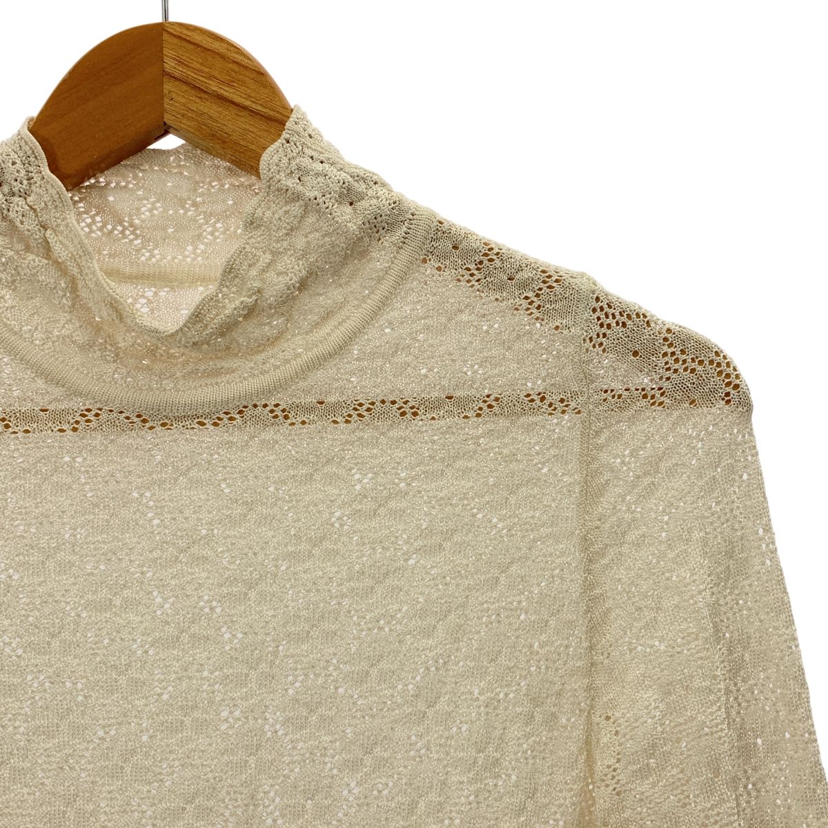 Mame Kurogouchi / マメクロゴウチ | Knitted Lace Top レース