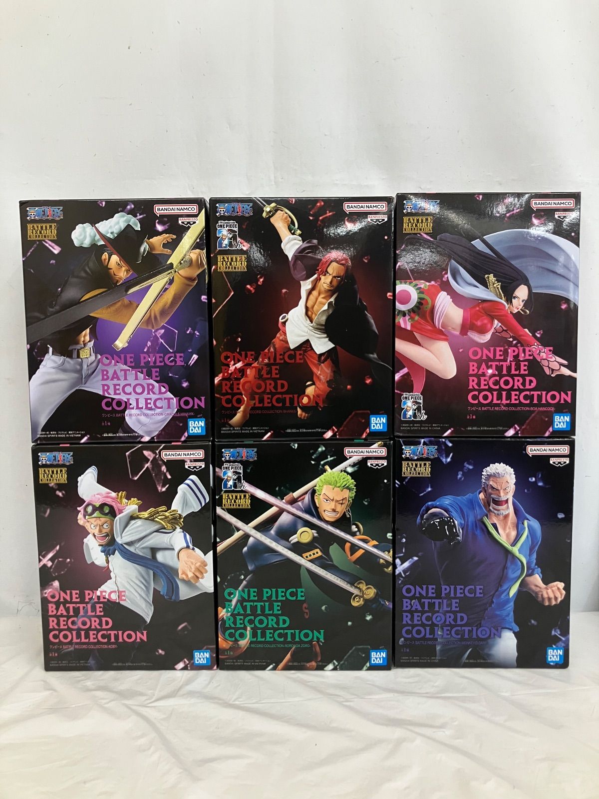 未開封 ワンピース BATTLE RECORD COLLECTION フィギュア まとめ 6種 6