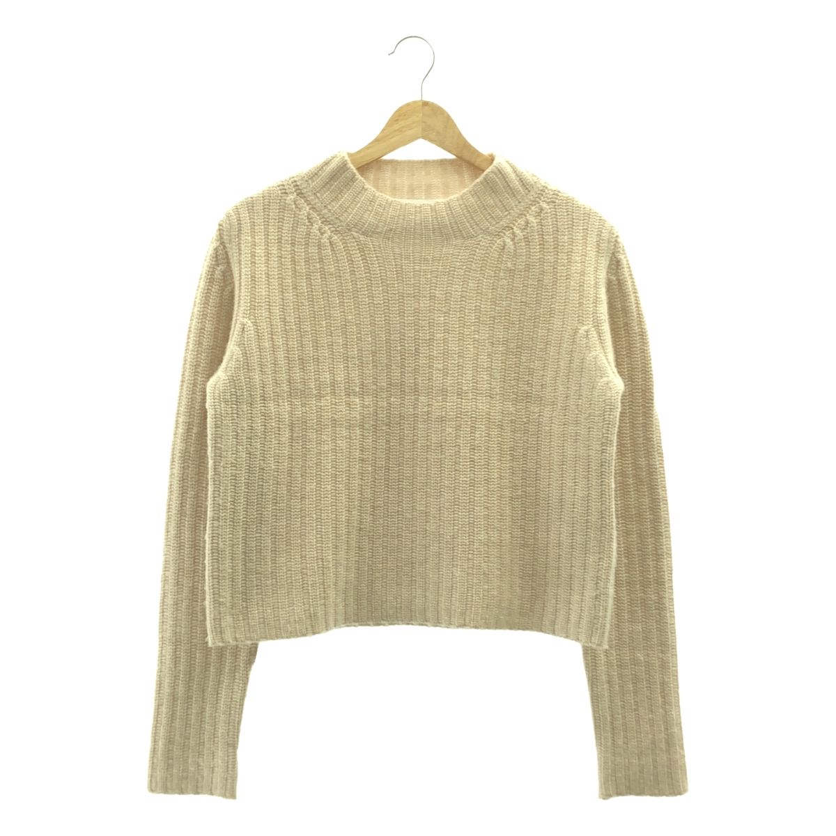 Max Mara マックスマーラ 2025 AW ALOA ウール カシミヤ ハイネック ニット M ベージュ レディース