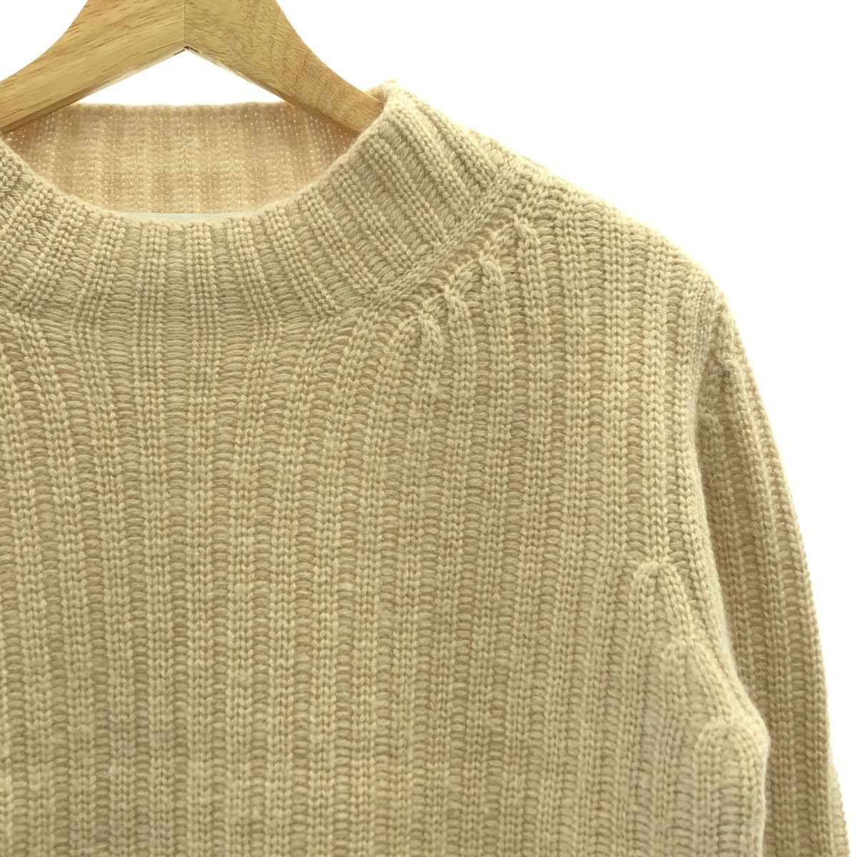 Max Mara マックスマーラ 2025 AW ALOA ウール カシミヤ ハイネック ニット M ベージュ レディース