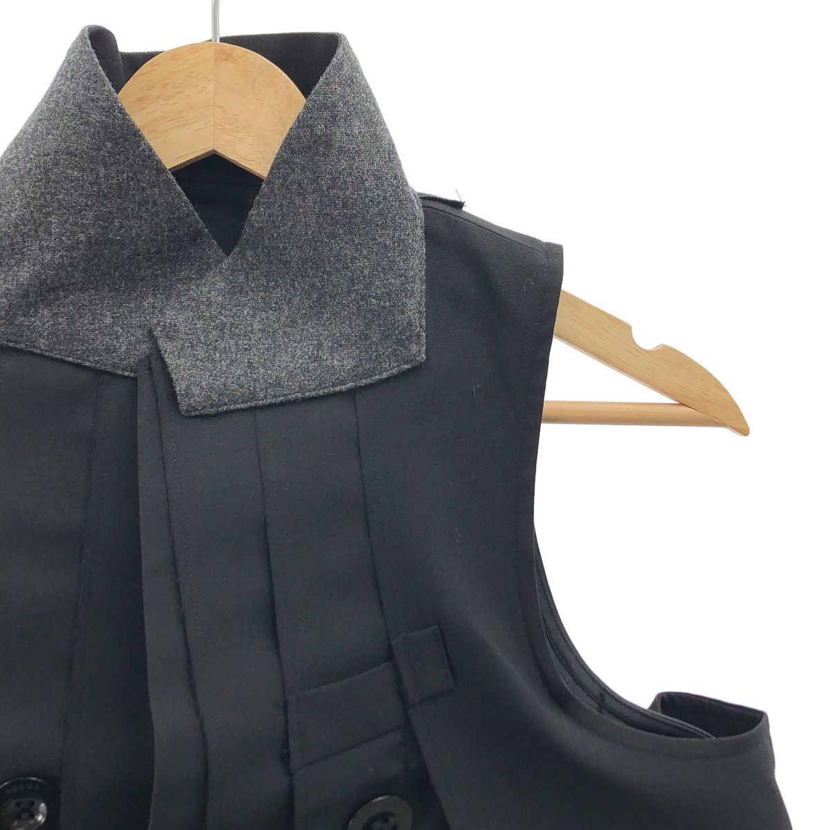 sacai サカイ 2025 SS Suiting Vest スーチング ベスト 2 ブラック レディース