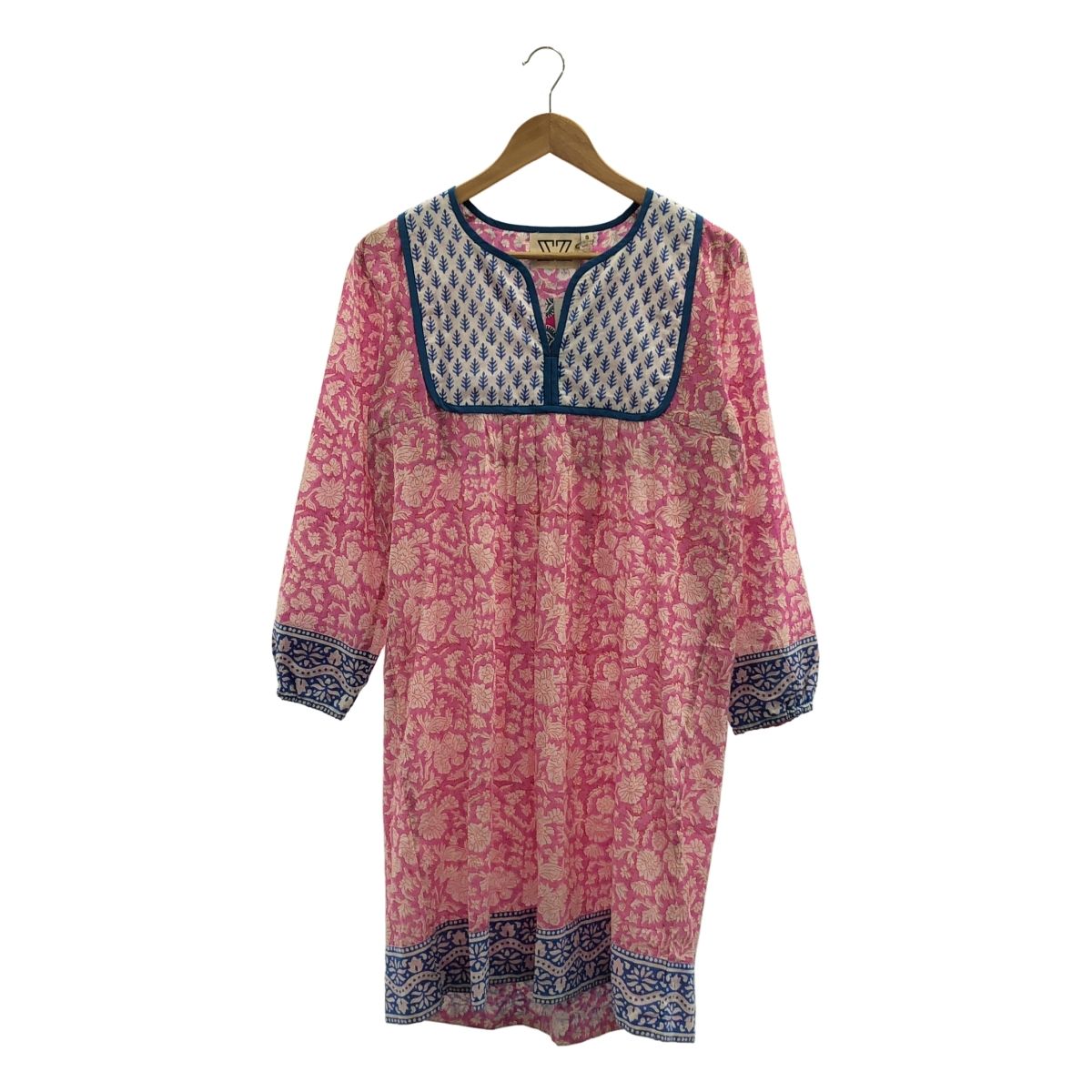 SZ Blockprints ワンピース 美品】 SZ Blockprints / エスゼットブロックプリント | 総柄 ギャザー