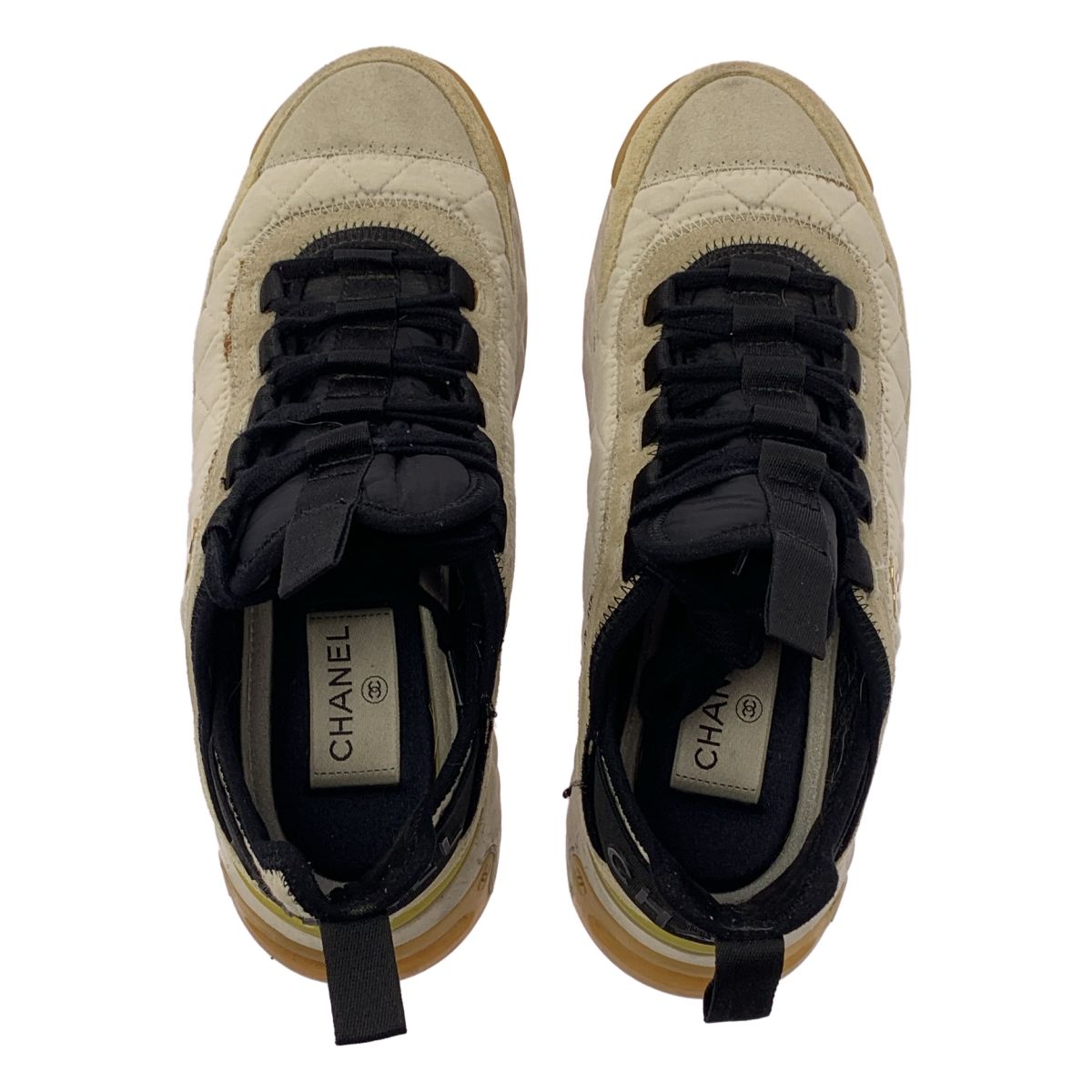 シャネル マトラッセ スニーカー スウェード G38501 CHANEL 中古 シャネル マトラッセ スニーカー スウェード G38501 CHANEL 中古