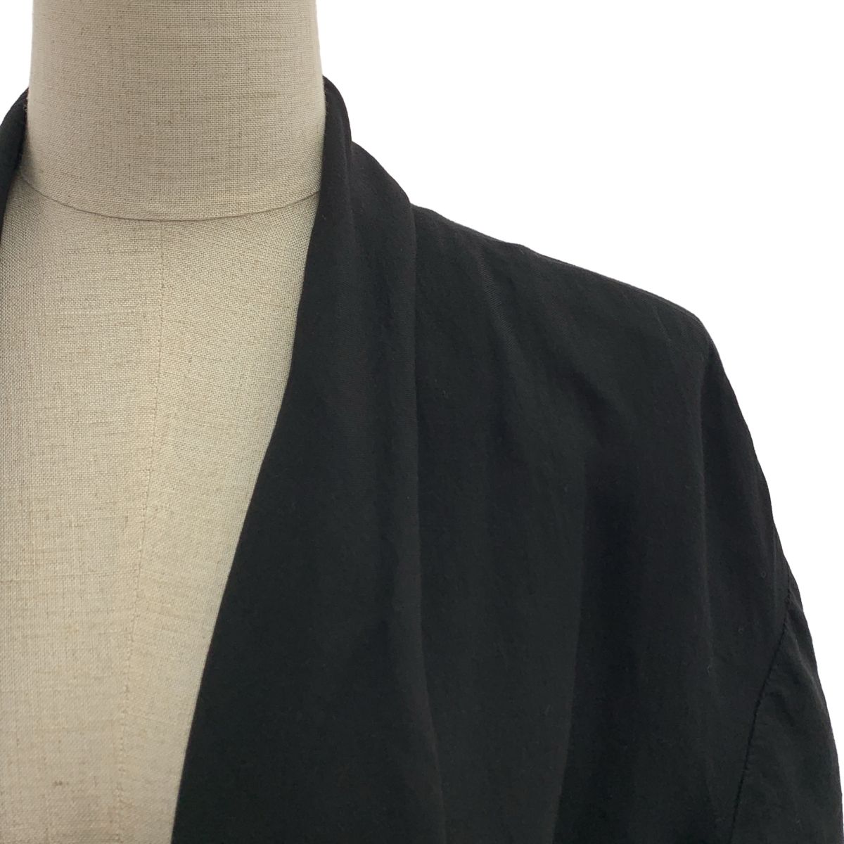 Y s ワイズヨウジヤマモト 2018 SS エンブロイダリー シングル オーバーコート 1 ブラック レディース